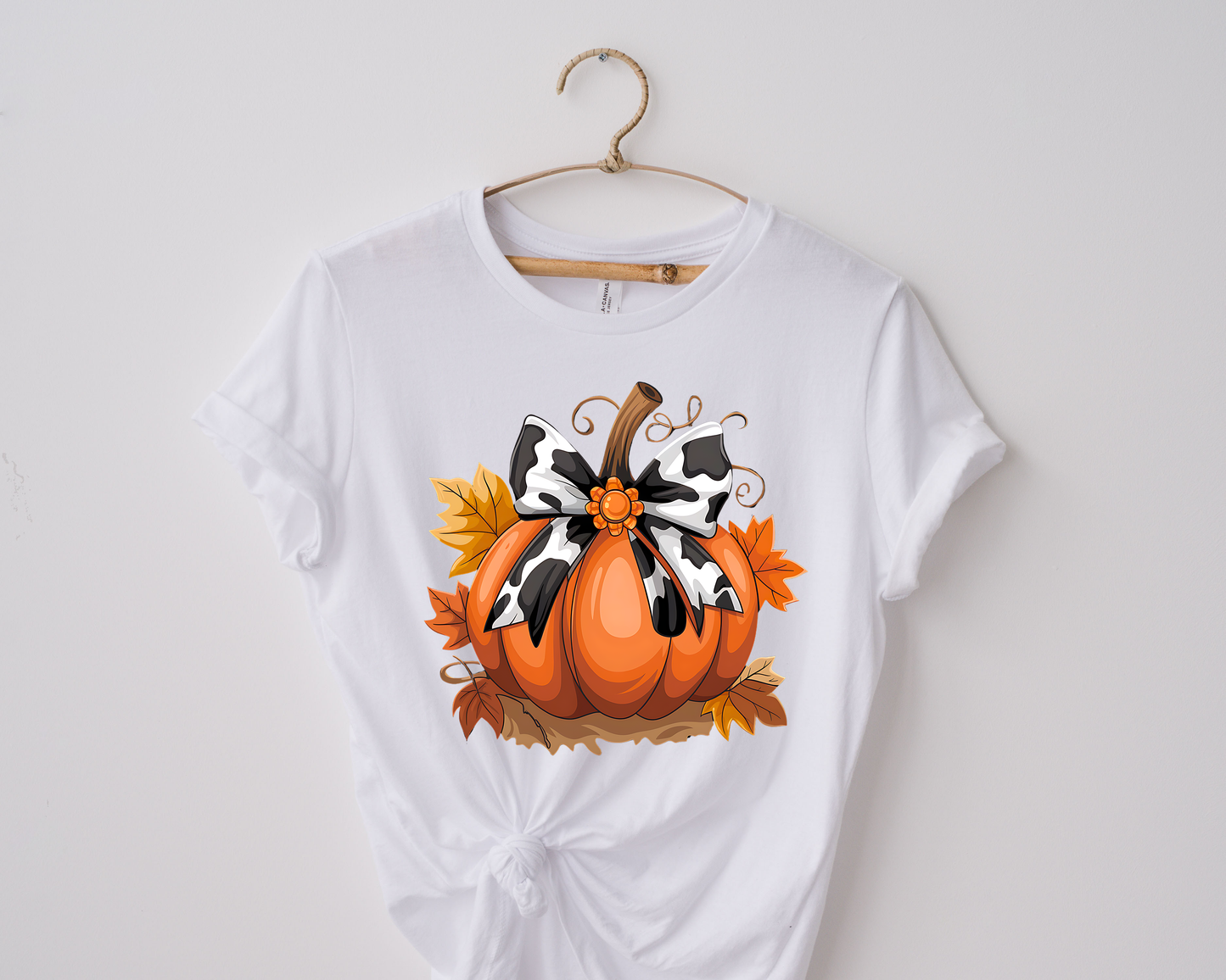 Pumpkin/ Cow Print