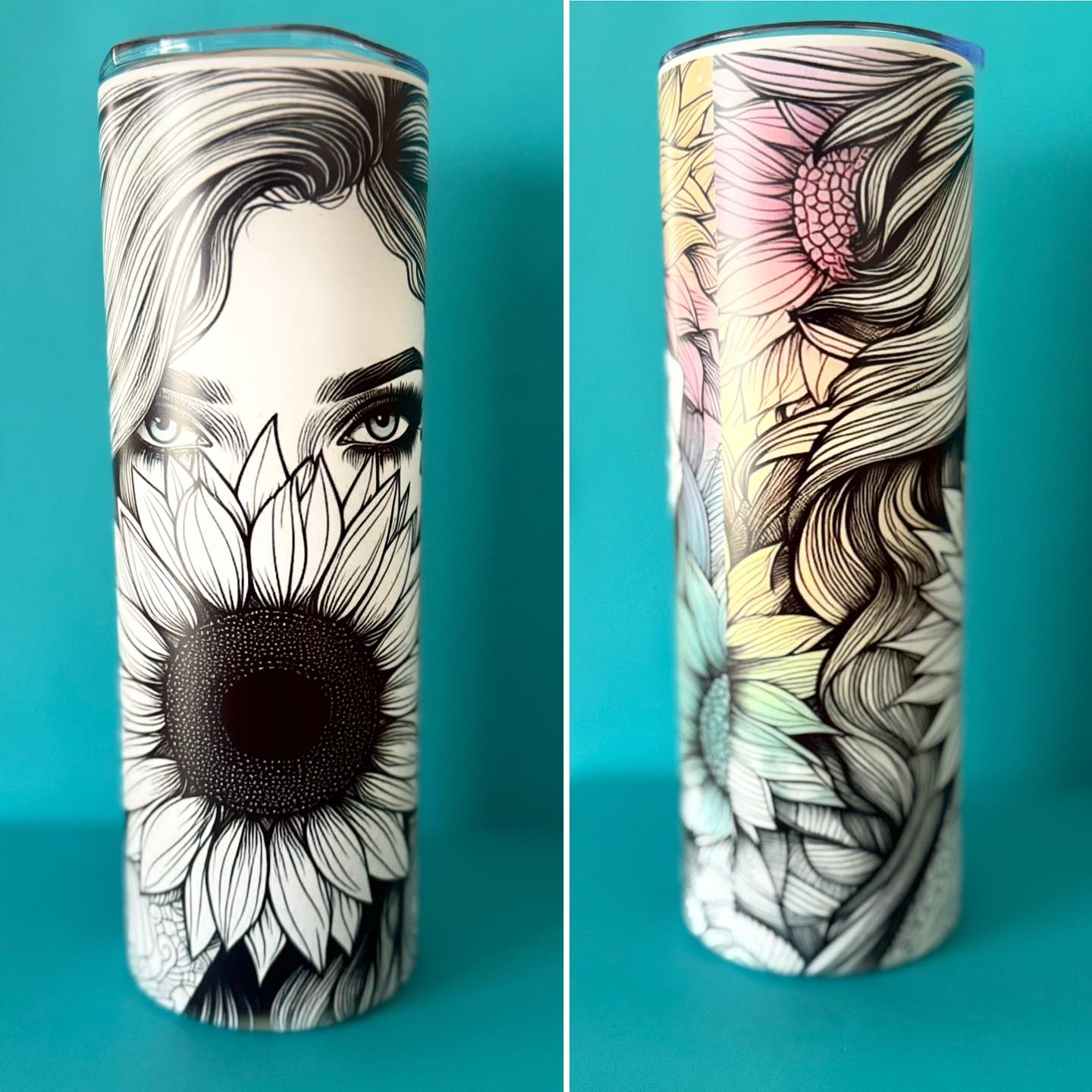 Lady and Flowers