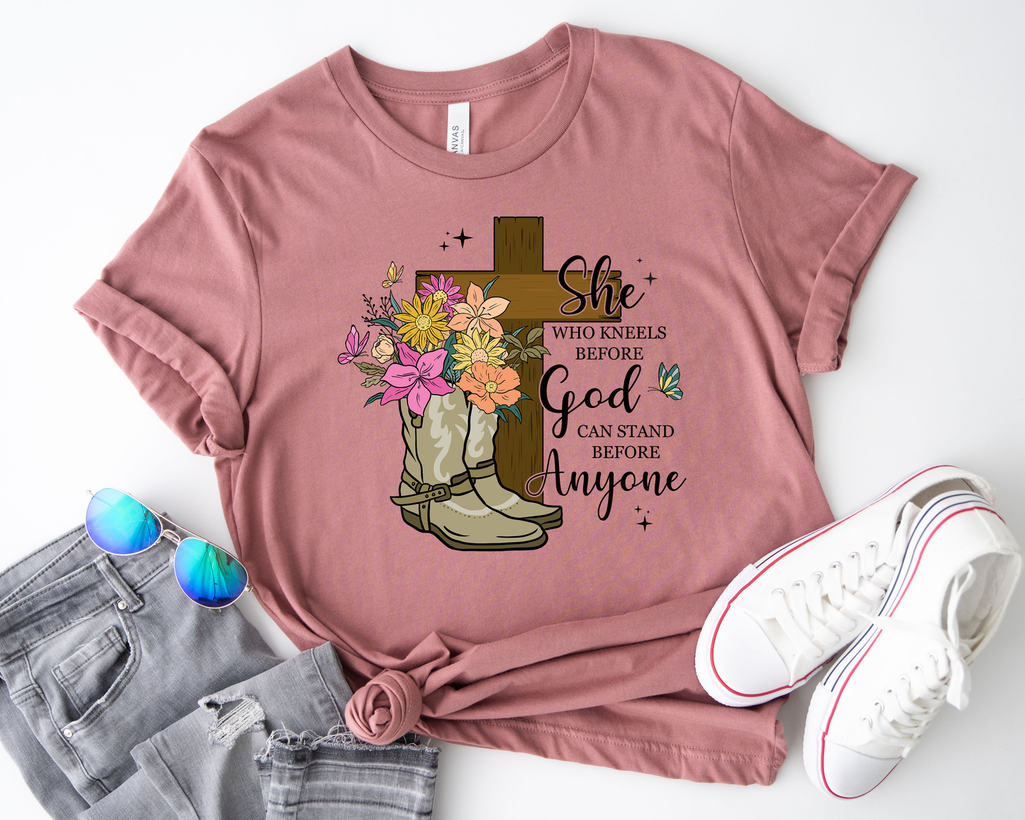 She Who Kneels Before GOD Can Stand Before Anyone