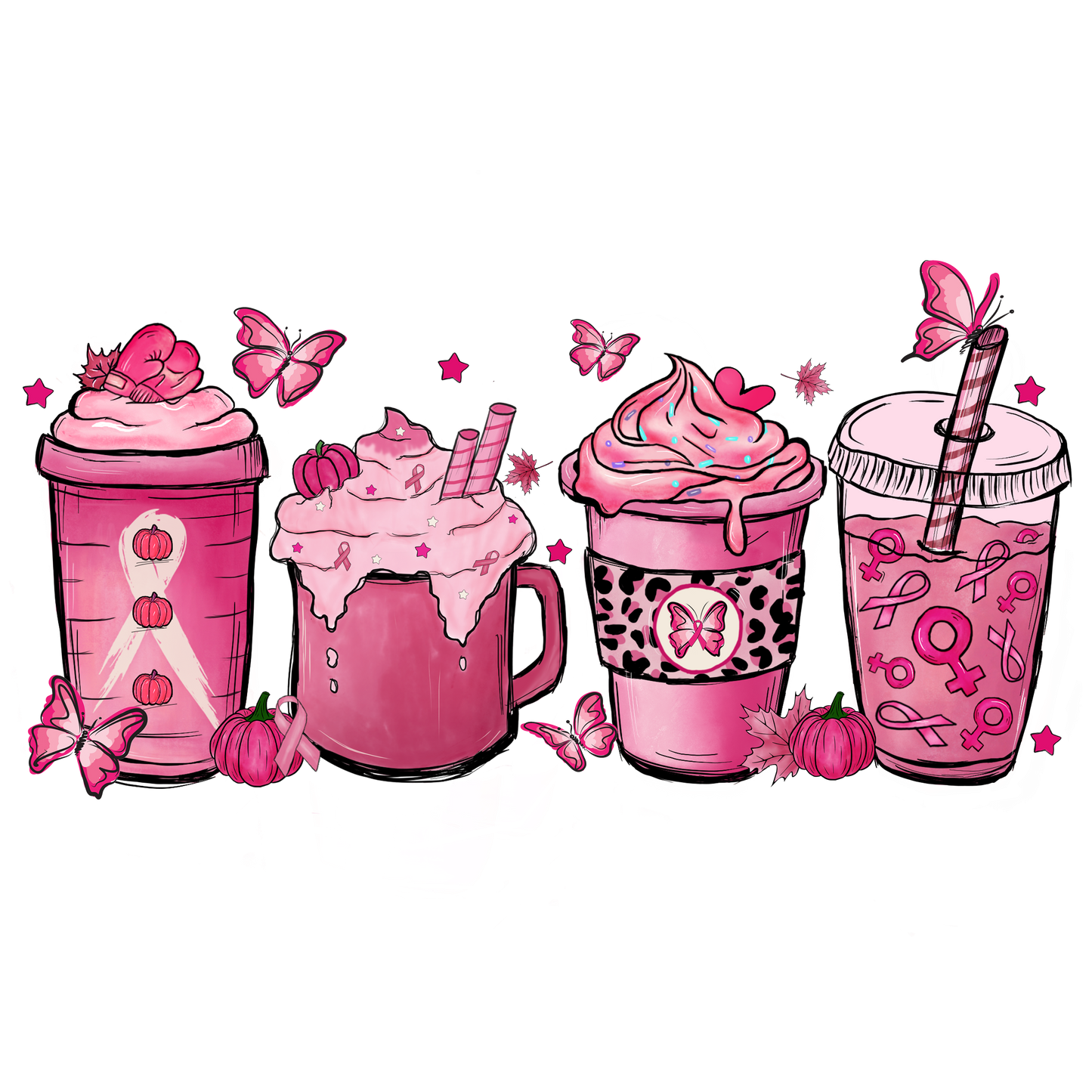 Breast Cancer Awareness PNG Bundle 1