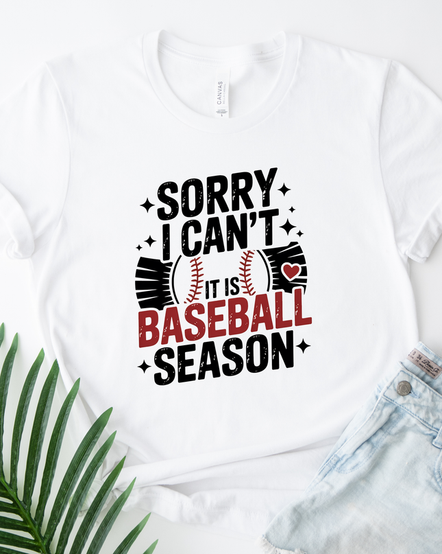 Sorry I Can't It Is Baseball Season