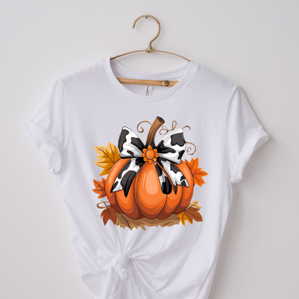 Pumpkin/ Cow Print
