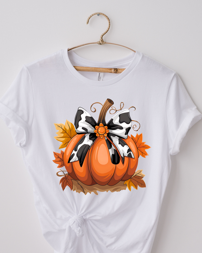 Pumpkin/ Cow Print