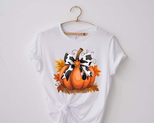 Pumpkin/ Cow Print