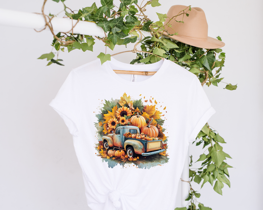 Truck and Sunflowers