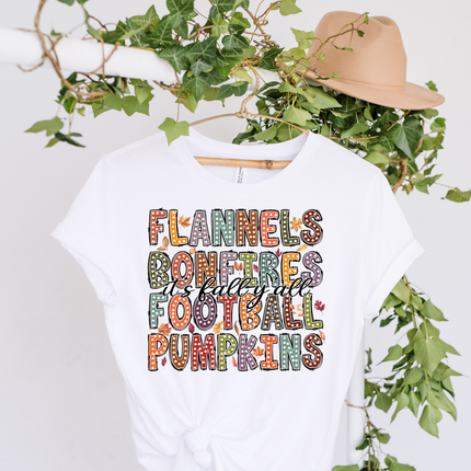 Flannels Bonfires Football Pumpkins