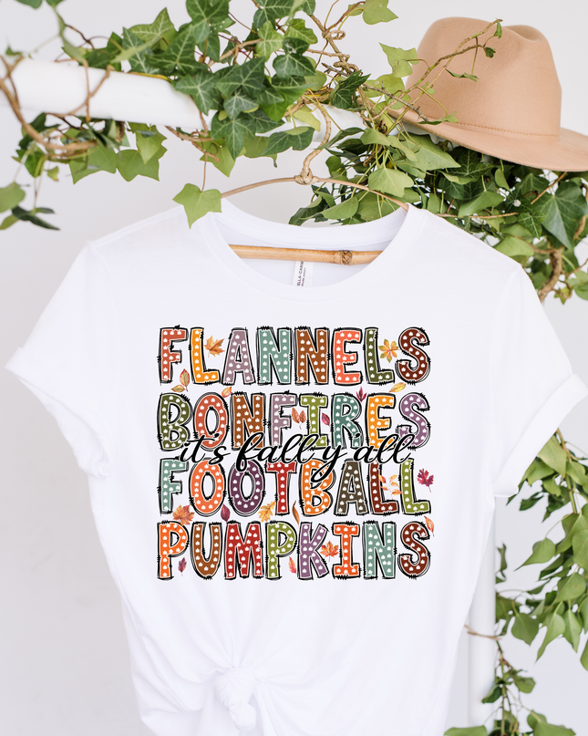 Flannels Bonfires Football Pumpkins