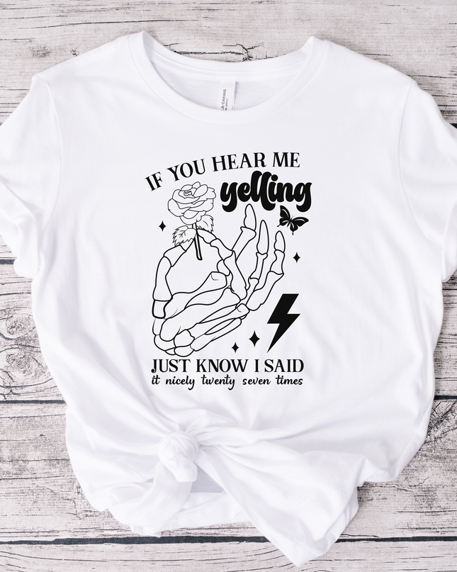 If You Hear Me Yelling