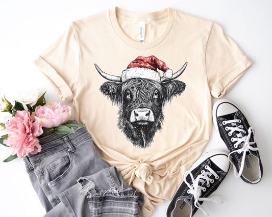 Christmas Highland Cow
