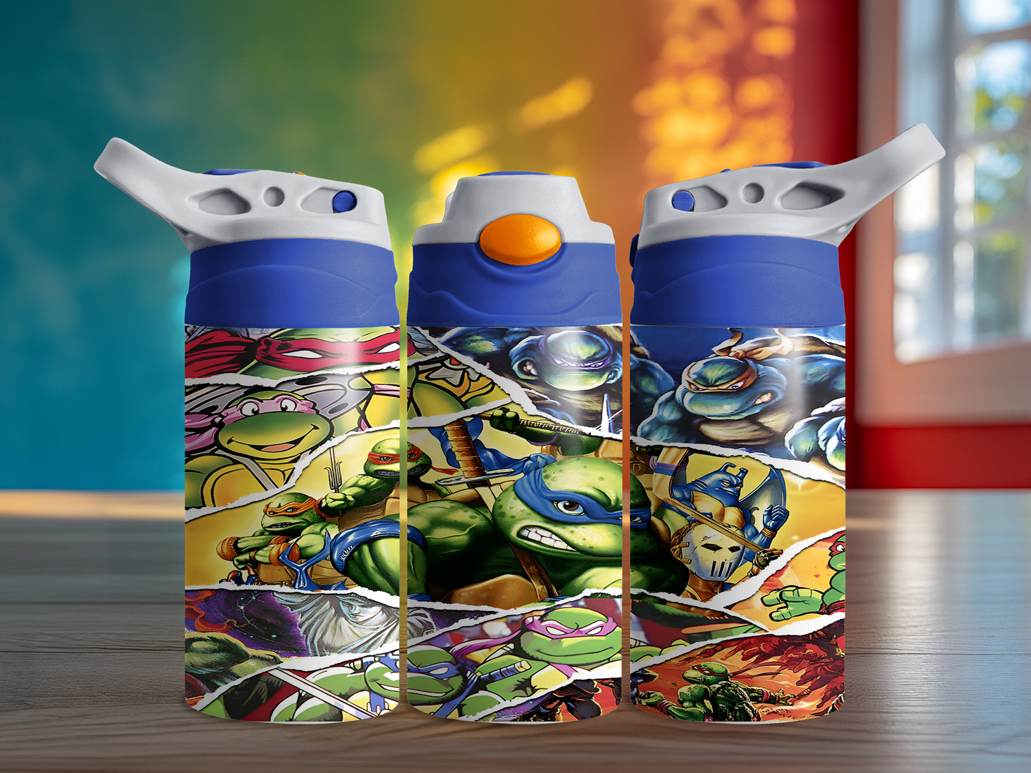 Ninja Turtles 12oz Kids Flip Top