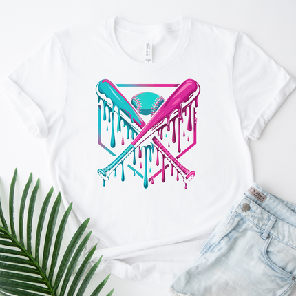 Baseball Bats - Blue and Pink