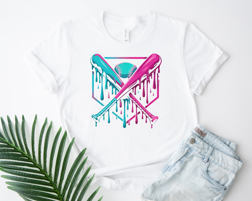 Baseball Bats - Blue and Pink