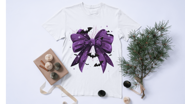 Purple Bat Bow