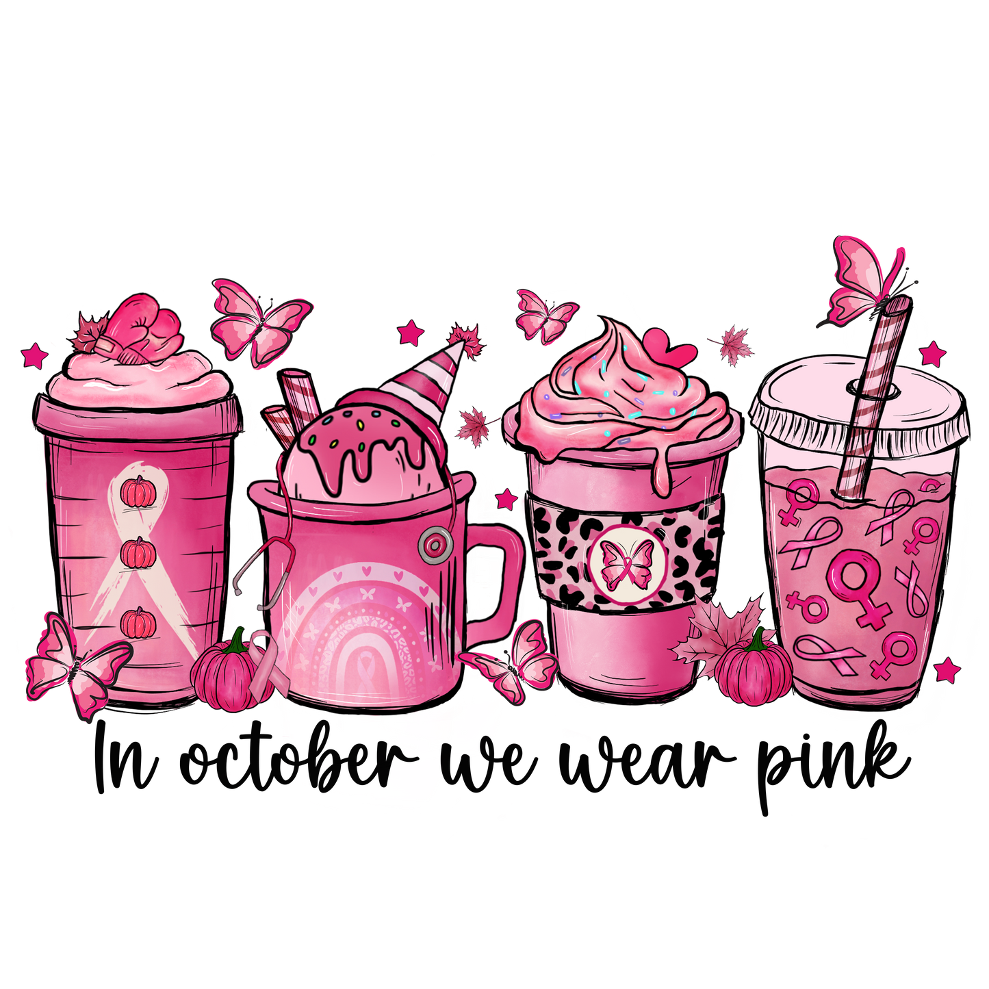 Breast Cancer Awareness PNG Bundle 1
