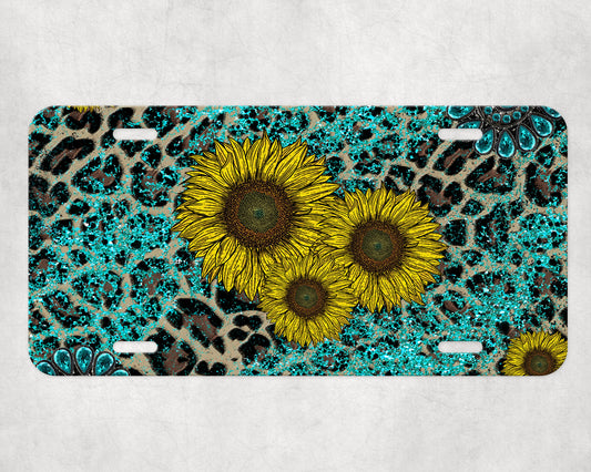 Sunflowers and Teal