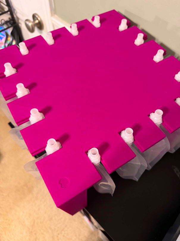 16 Slot Squeezable Wax Filling Station